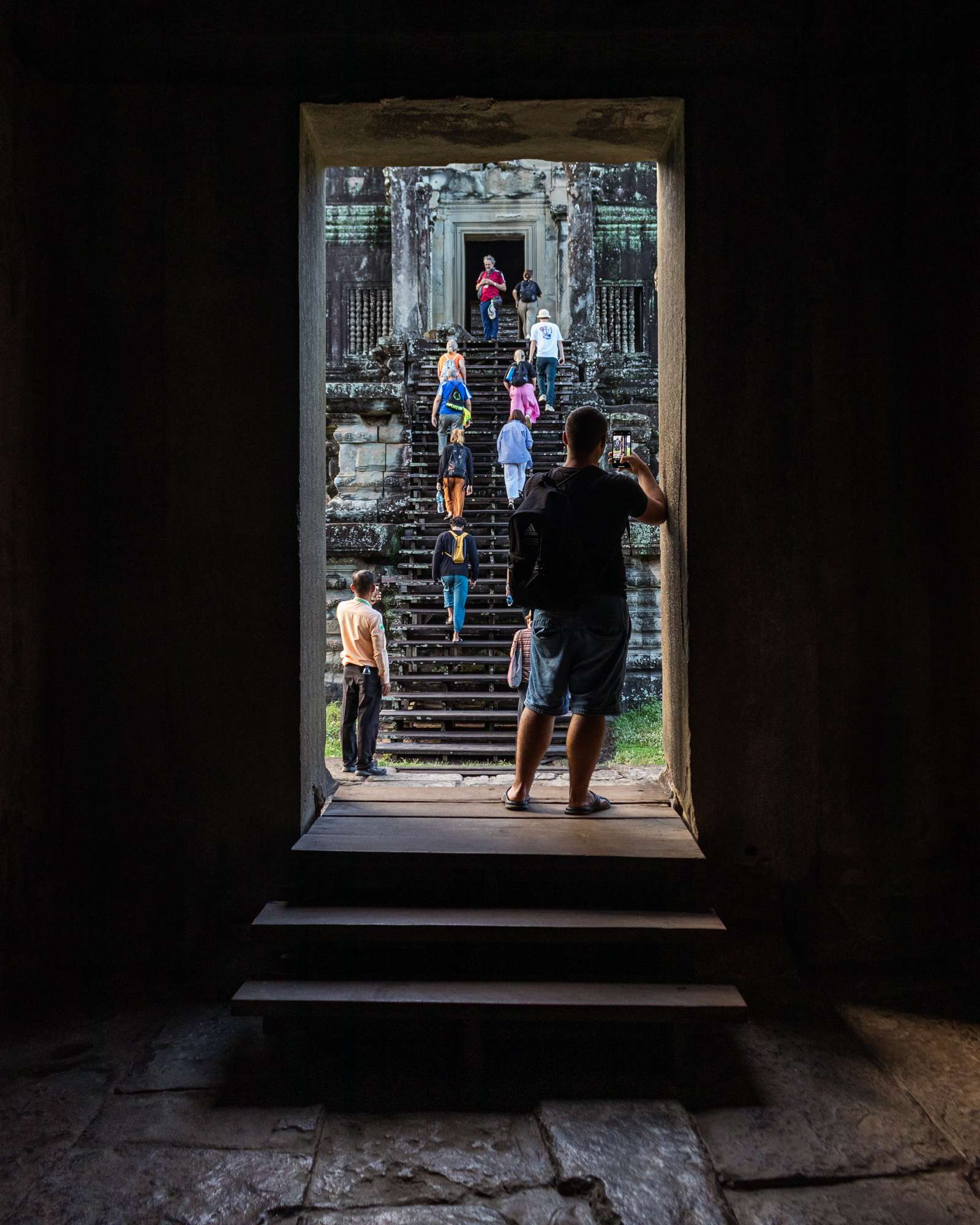 A doorframe inside the Angkor Wat temple