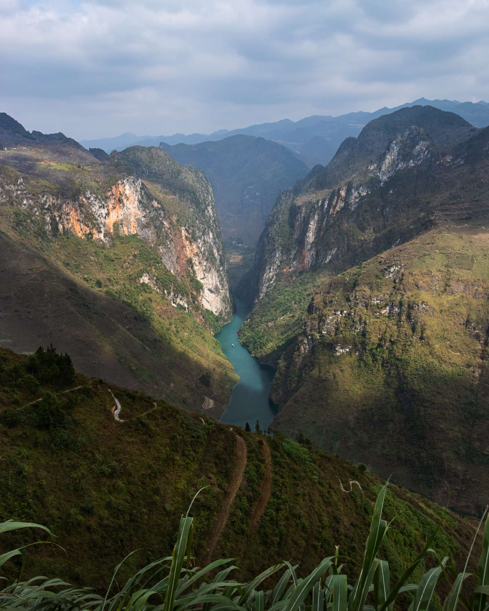 View of the Mekong River from the Ha Giang loop