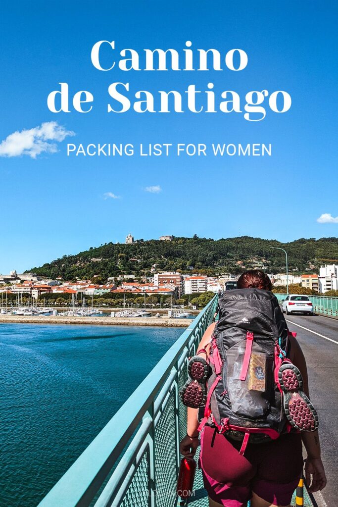 Camino de Santiago packing list for women