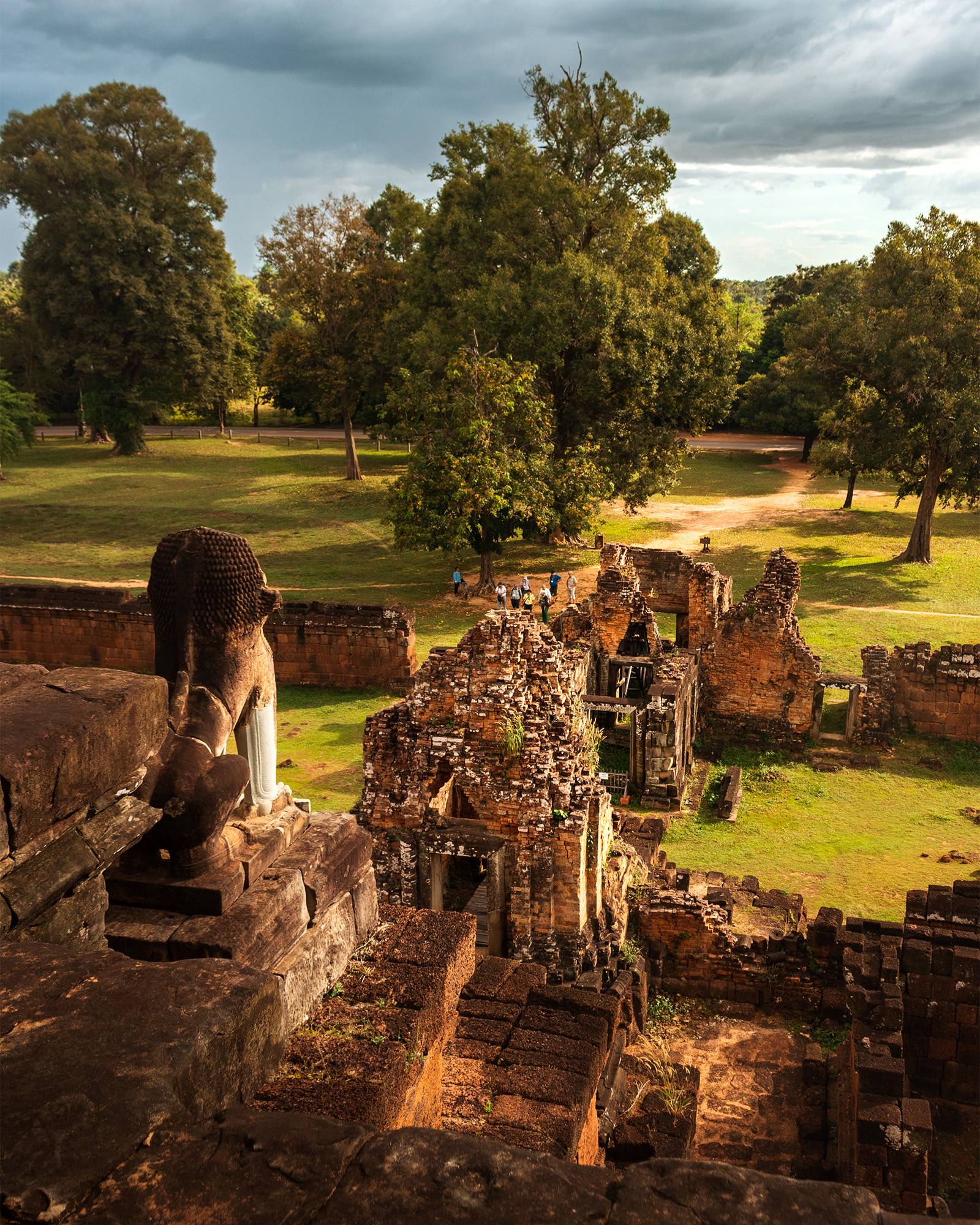 View from the top of a temple in Angkor Wat