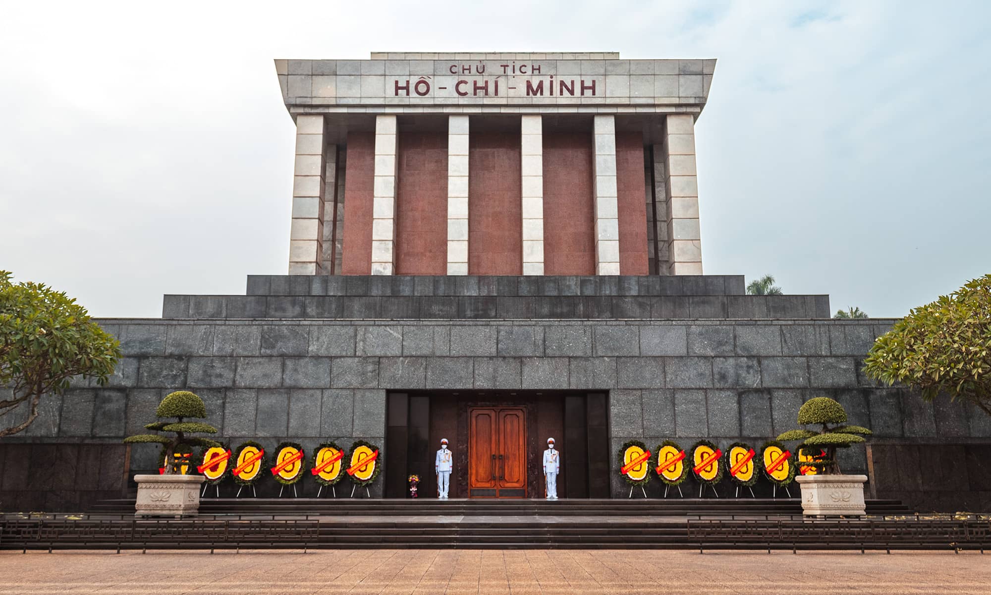 Front exterior of Ho Chi Minh's Mausoleum
